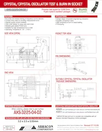 AXS-3225-04-02 Datasheet Cover