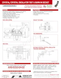 AXS-5032-04-02 Datasheet Cover