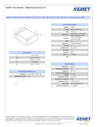 C0805X332JAGACAUTO Datasheet Cover