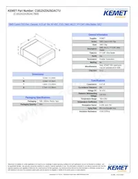 C1812X224J5GACTU Datasheet Cover