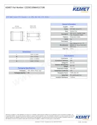 C2220C105MAR1C7186 Datasheet Cover