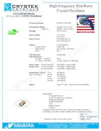 CCO-983-200.000 데이터 시트 표지