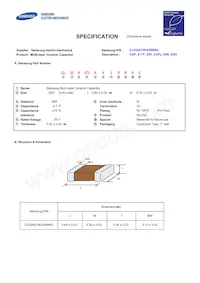 CL03A472KA3NNNC Datenblatt Cover