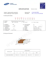 CL05A105KL5NRNC Datasheet Cover