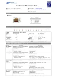 CL31B106KAHVPNE 데이터 시트 표지