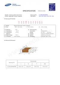 CL31B333KHHSFNE Datenblatt Cover