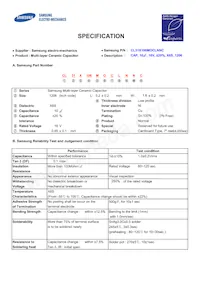 CL31X106MOCLNNC Datasheet Cover