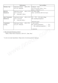 CL31X106MOCLNNC Datasheet Page 2