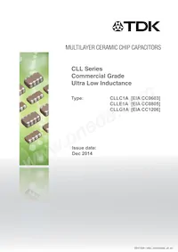 CLLE1AX7S0G225M085AC Datasheet Cover