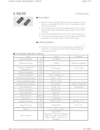 CM155-32.768KDZFTR Datenblatt Cover