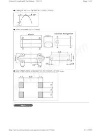 CM155-32.768KDZFTR Datasheet Page 2