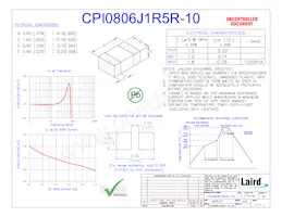 CPI0806J1R5R-10 데이터 시트 표지