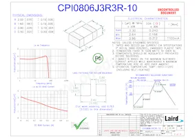 CPI0806J3R3R-10 Datasheet Cover