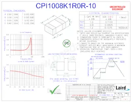 CPI1008K1R0R-10 Datasheet Cover