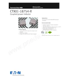 CTX01-18754-R 데이터 시트 표지