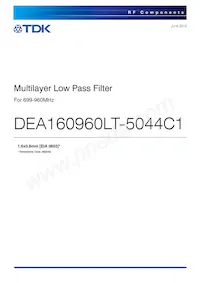 DEA160960LT-5044C1 Datasheet Cover