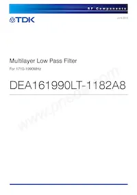 DEA161990LT-1182A8 Datasheet Cover