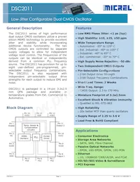 DSC2011FM1-E0005T Datasheet Cover