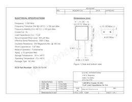 ECS-10-13-1H數據表 封面