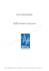 ECS-MPIL0530-4R7MC數據表 封面