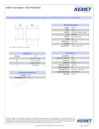 F161YR155M100V Datasheet Cover