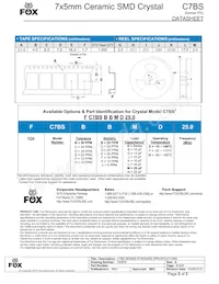 FC7BSCBMM-8.000-T1 Datasheet Page 2