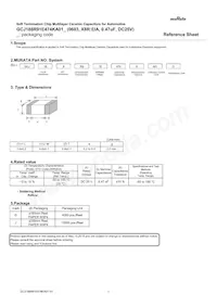 GCJ188R91E474KA01D Datasheet Cover