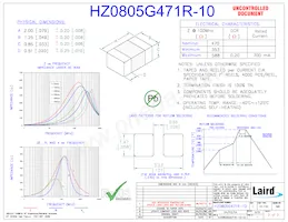 HZ0805G471R-10 Datenblatt Cover