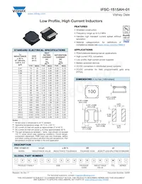 IFSC1515AHER8R2M01 Datasheet Cover