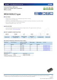 MEA1608LC040T001 Datasheet Cover