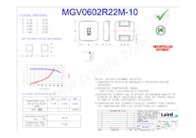MGV0602R22M-10 Datasheet Copertura