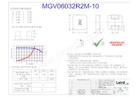 MGV06032R2M-10 Datasheet Cover