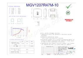 MGV1207R47M-10 Datasheet Cover