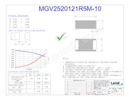 MGV2520121R5M-10 Datasheet Cover
