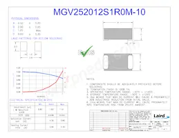 MGV252012S1R0M-10 데이터 시트 표지