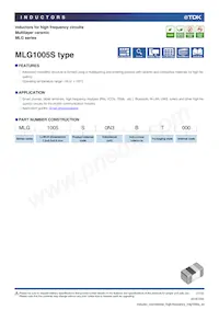 MLG1005SR39HT000 Datasheet Cover