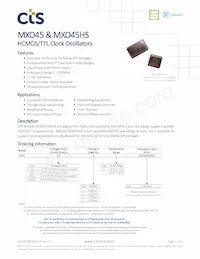 MXO45HS-21.5000數據表 封面