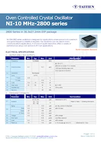 NI-10M-2853 Datasheet Cover