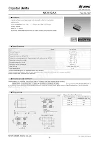NX1612AA-26MHZ STD-CSI-1 Datasheet Cover