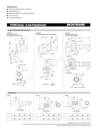 PTV09A-4020U-B501 Datasheet Page 2