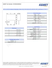 R474R32205001K Datasheet Copertura