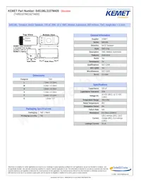 T495D107M016ZTA800 데이터 시트 표지