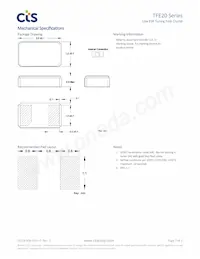 TFE202V32K7680R 데이터 시트 페이지 3