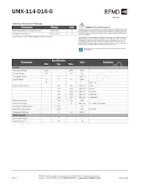 UMX-114-D16-G Datasheet Page 2