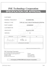 US3840005Z Datasheet Copertura