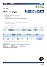VLCF5020T-2R7N2R2-3 Datenblatt Cover