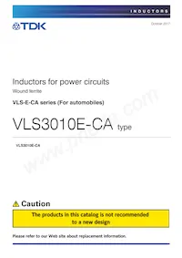 VLS3010ET-4R7M-CA Datenblatt Cover