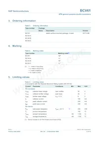 BCV61C Datasheet Page 3