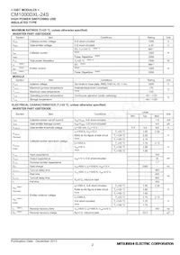 CM1000DXL-24S Datasheet Page 2