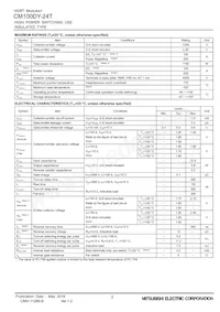 CM100DY-24A Datasheet Page 2